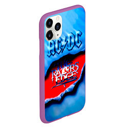 Чехол iPhone 11 Pro матовый ACDC - The Razor’s Edge, цвет: 3D-фиолетовый — фото 2