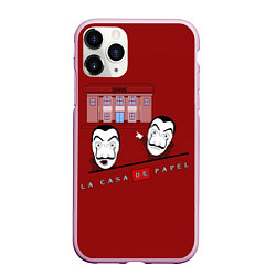 Чехол iPhone 11 Pro матовый СМОТРИ БАНК Soyjak, цвет: 3D-розовый