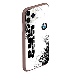 Чехол iPhone 11 Pro матовый BMW БМВ РАЗРЕЗАННОЕ ЛОГО, цвет: 3D-коричневый — фото 2