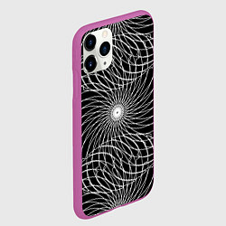Чехол iPhone 11 Pro матовый Абстракция Вихря, цвет: 3D-фиолетовый — фото 2