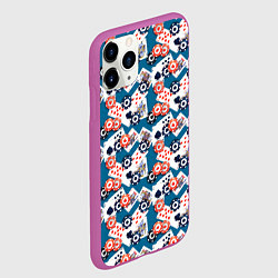 Чехол iPhone 11 Pro матовый Покер, цвет: 3D-фиолетовый — фото 2