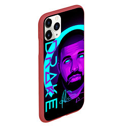 Чехол iPhone 11 Pro матовый Drake, цвет: 3D-красный — фото 2