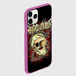 Чехол iPhone 11 Pro матовый Thy Art Is Murder, цвет: 3D-фиолетовый — фото 2
