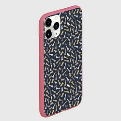 Чехол iPhone 11 Pro матовый Шахматы, цвет: 3D-малиновый — фото 2