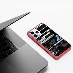 Чехол iPhone 11 Pro матовый CS VULCAN STEEL ВУЛКАН, цвет: 3D-красный — фото 2