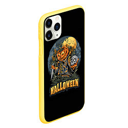 Чехол iPhone 11 Pro матовый HALLOWEEN, цвет: 3D-желтый — фото 2