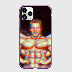 Чехол iPhone 11 Pro матовый Gachimuchi GYM, цвет: 3D-фиолетовый