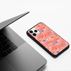 Чехол iPhone 11 Pro матовый Happy Birthday, цвет: 3D-черный — фото 2