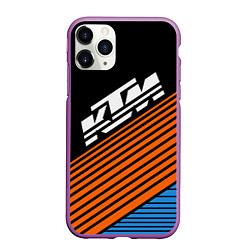 Чехол iPhone 11 Pro матовый KTM КТМ Z, цвет: 3D-фиолетовый