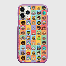 Чехол iPhone 11 Pro матовый Toca Life Worl, цвет: 3D-фиолетовый