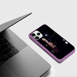 Чехол iPhone 11 Pro матовый Фараон на концерте, цвет: 3D-фиолетовый — фото 2