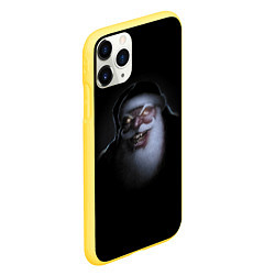 Чехол iPhone 11 Pro матовый Свирепый кровожадный Санта, цвет: 3D-желтый — фото 2