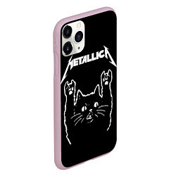 Чехол iPhone 11 Pro матовый METALLICA МЕТАЛЛИКА, цвет: 3D-розовый — фото 2