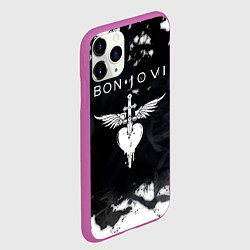 Чехол iPhone 11 Pro матовый BON JOVI БОН ДЖОВИ, цвет: 3D-фиолетовый — фото 2
