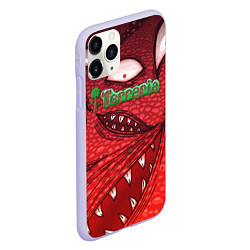Чехол iPhone 11 Pro матовый Terraria Wall of Flesh, цвет: 3D-светло-сиреневый — фото 2