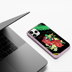 Чехол iPhone 11 Pro матовый Among Us Амонг Ас Z, цвет: 3D-розовый — фото 2