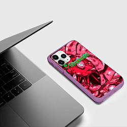 Чехол iPhone 11 Pro матовый Terraria Террария Z, цвет: 3D-фиолетовый — фото 2