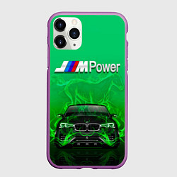 Чехол iPhone 11 Pro матовый BMW GREEN STYLE, цвет: 3D-фиолетовый