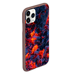 Чехол iPhone 11 Pro матовый Магия углей, цвет: 3D-коричневый — фото 2