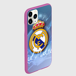 Чехол iPhone 11 Pro матовый FC РЕАЛ МАДРИД, цвет: 3D-фиолетовый — фото 2