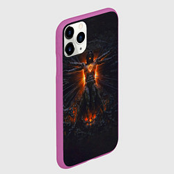 Чехол iPhone 11 Pro матовый Clayman - In Flames, цвет: 3D-фиолетовый — фото 2