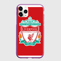 Чехол iPhone 11 Pro матовый F C LIVERPOOL, цвет: 3D-фиолетовый