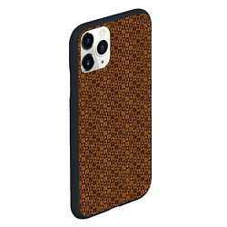 Чехол iPhone 11 Pro матовый Brown & Gold, цвет: 3D-черный — фото 2