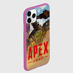 Чехол iPhone 11 Pro матовый Октейн в деле, цвет: 3D-фиолетовый — фото 2