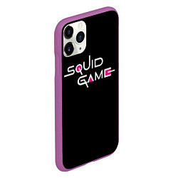 Чехол iPhone 11 Pro матовый Squid Game, цвет: 3D-фиолетовый — фото 2