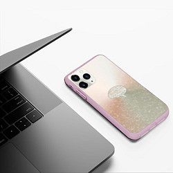 Чехол iPhone 11 Pro матовый Мозг на фоне АПВ 7 1 22, цвет: 3D-розовый — фото 2