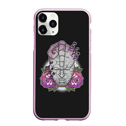 Чехол iPhone 11 Pro матовый Jo Jo Stone Mask, цвет: 3D-розовый