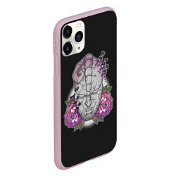 Чехол iPhone 11 Pro матовый Jo Jo Stone Mask, цвет: 3D-розовый — фото 2