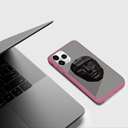 Чехол iPhone 11 Pro матовый Игра в кальмара: Распорядитель, цвет: 3D-малиновый — фото 2
