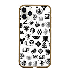 Чехол iPhone 11 Pro матовый DESTINY 2 LOGO PATTERN ДЕСТИНИ