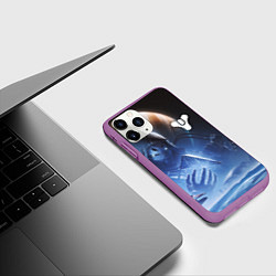 Чехол iPhone 11 Pro матовый DESTINY 2 ЛЕДЯНОЙ МАРС ТАЙНЫЙ ГЕРОЙ, цвет: 3D-фиолетовый — фото 2