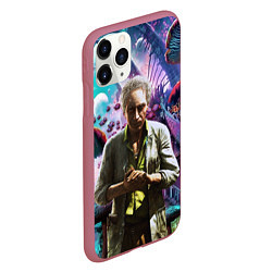 Чехол iPhone 11 Pro матовый MushroomTrip, цвет: 3D-малиновый — фото 2