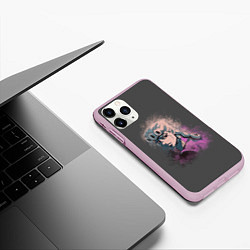 Чехол iPhone 11 Pro матовый Giorno Giovanna Paints, цвет: 3D-розовый — фото 2