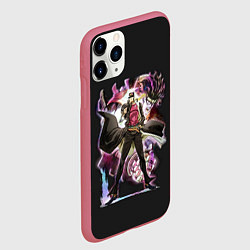 Чехол iPhone 11 Pro матовый Джотаро Куджо Джо Джо, цвет: 3D-малиновый — фото 2