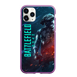 Чехол iPhone 11 Pro матовый BATTLEFIELD 2042 SOLDIER WARS