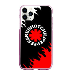 Чехол iPhone 11 Pro матовый RED HOT CHILI PEPPERS, RHCP, цвет: 3D-розовый