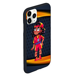 Чехол iPhone 11 Pro матовый Рисунок Meg Brawl Stars, цвет: 3D-черный — фото 2