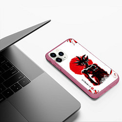 Чехол iPhone 11 Pro матовый Dragon ball, цвет: 3D-малиновый — фото 2