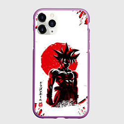 Чехол iPhone 11 Pro матовый Dragon ball, цвет: 3D-фиолетовый