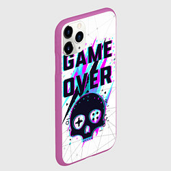 Чехол iPhone 11 Pro матовый Game OVER - NEON 3D, цвет: 3D-фиолетовый — фото 2
