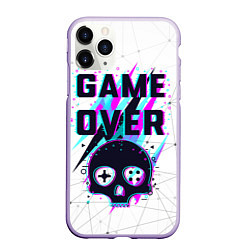 Чехол iPhone 11 Pro матовый Game OVER - NEON 3D, цвет: 3D-светло-сиреневый