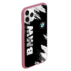 Чехол iPhone 11 Pro матовый BMW GRUNGE БМВ ГРАНЖ, цвет: 3D-малиновый — фото 2