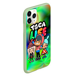 Чехол iPhone 11 Pro матовый Toca Life, цвет: 3D-салатовый — фото 2