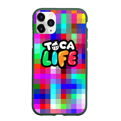 Чехол iPhone 11 Pro матовый Toca Life: Pixels