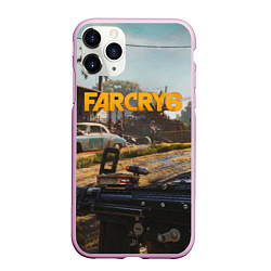 Чехол iPhone 11 Pro матовый Far Cry 6 game art, цвет: 3D-розовый