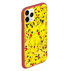 Чехол iPhone 11 Pro матовый ПИКАЧУ ПОКЕМОН PIKA PIKA, цвет: 3D-красный — фото 2